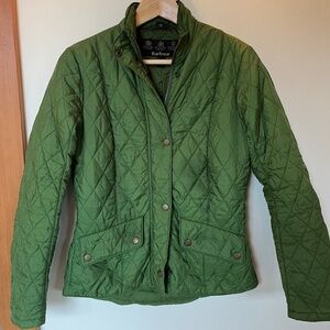 Barbour Women's Kelly Green Quilted jacket size US 6 UK 10